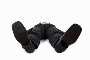 person lying on floor