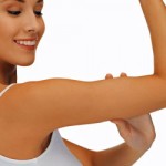 woman with bicep